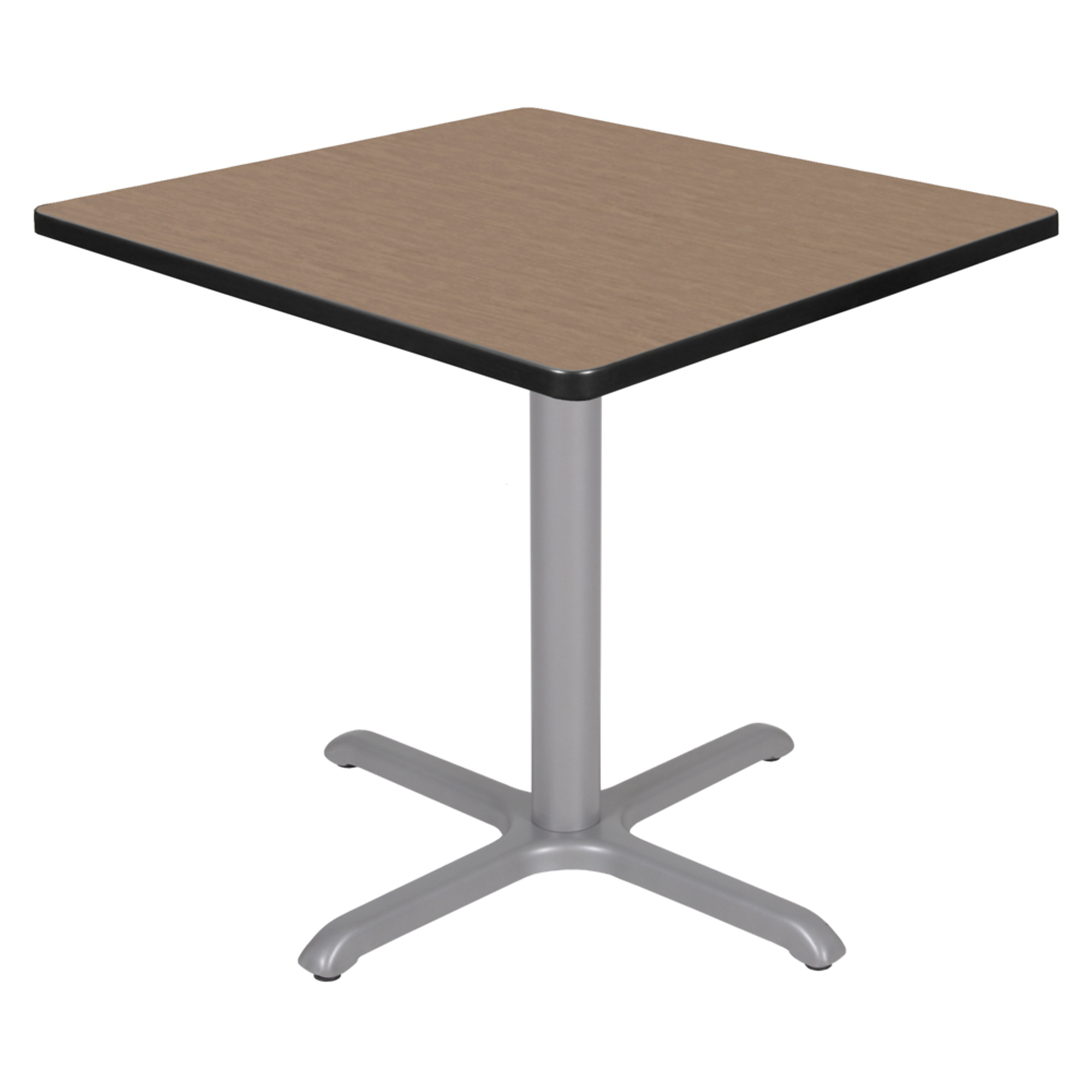 Regency Furniture Cain Square Breakroom Table — 30in., Noble Oak Top, Grey Legs, Model# TB3030NOGY